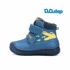 Детски зимни barefoot ботуши D.D.Step с естествена вълна w082-52462b