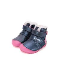 Детски зимни barefoot ботуши D.D.Step с естествена вълна w073-52684